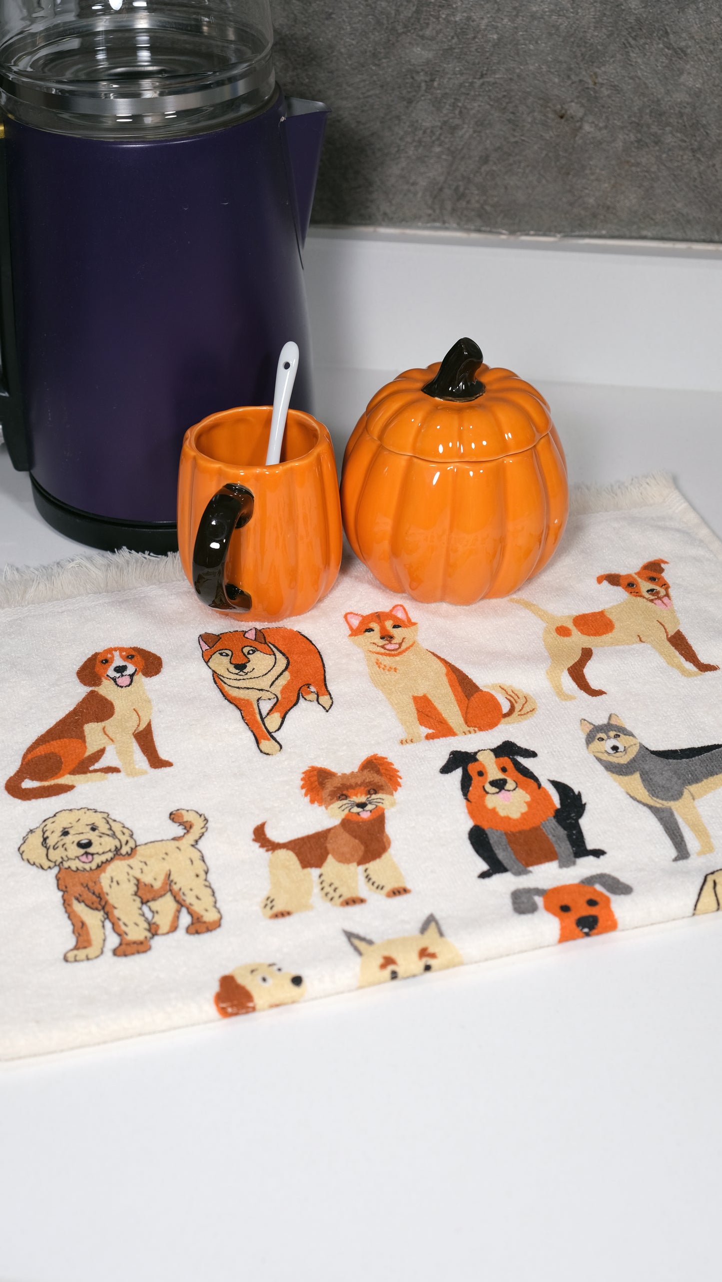 Dog Print Kitchen Towel