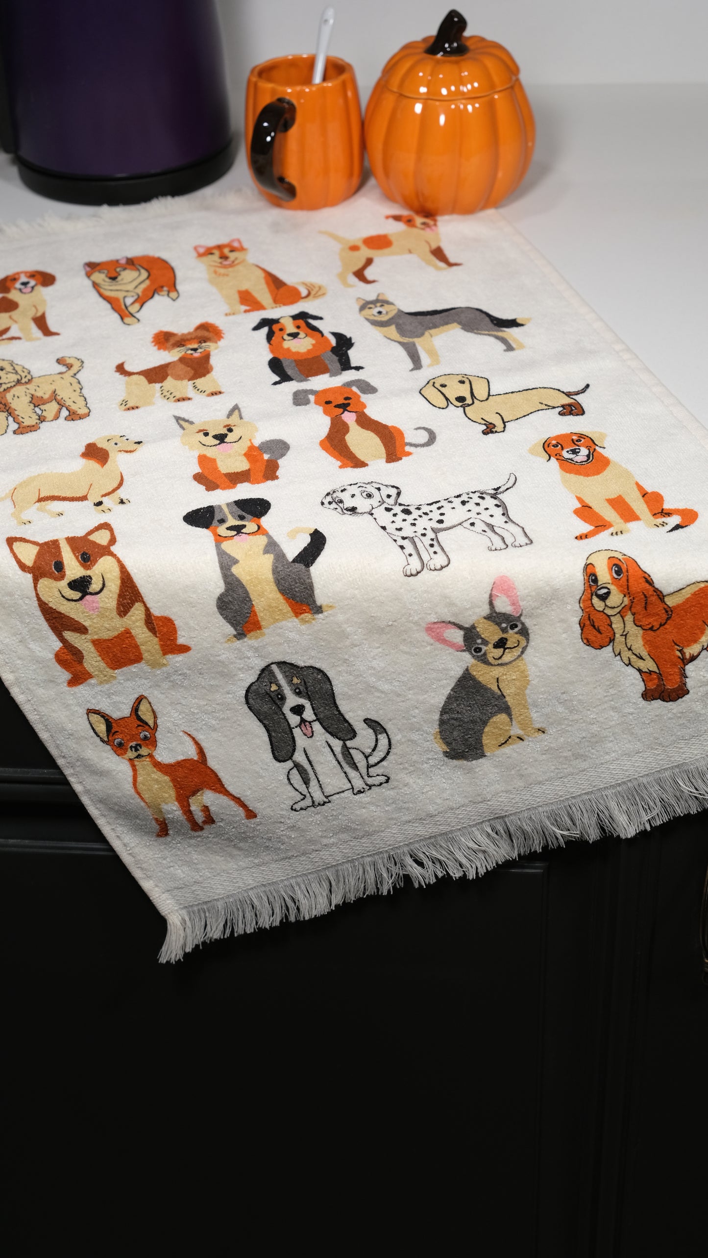 Dog Print Kitchen Towel