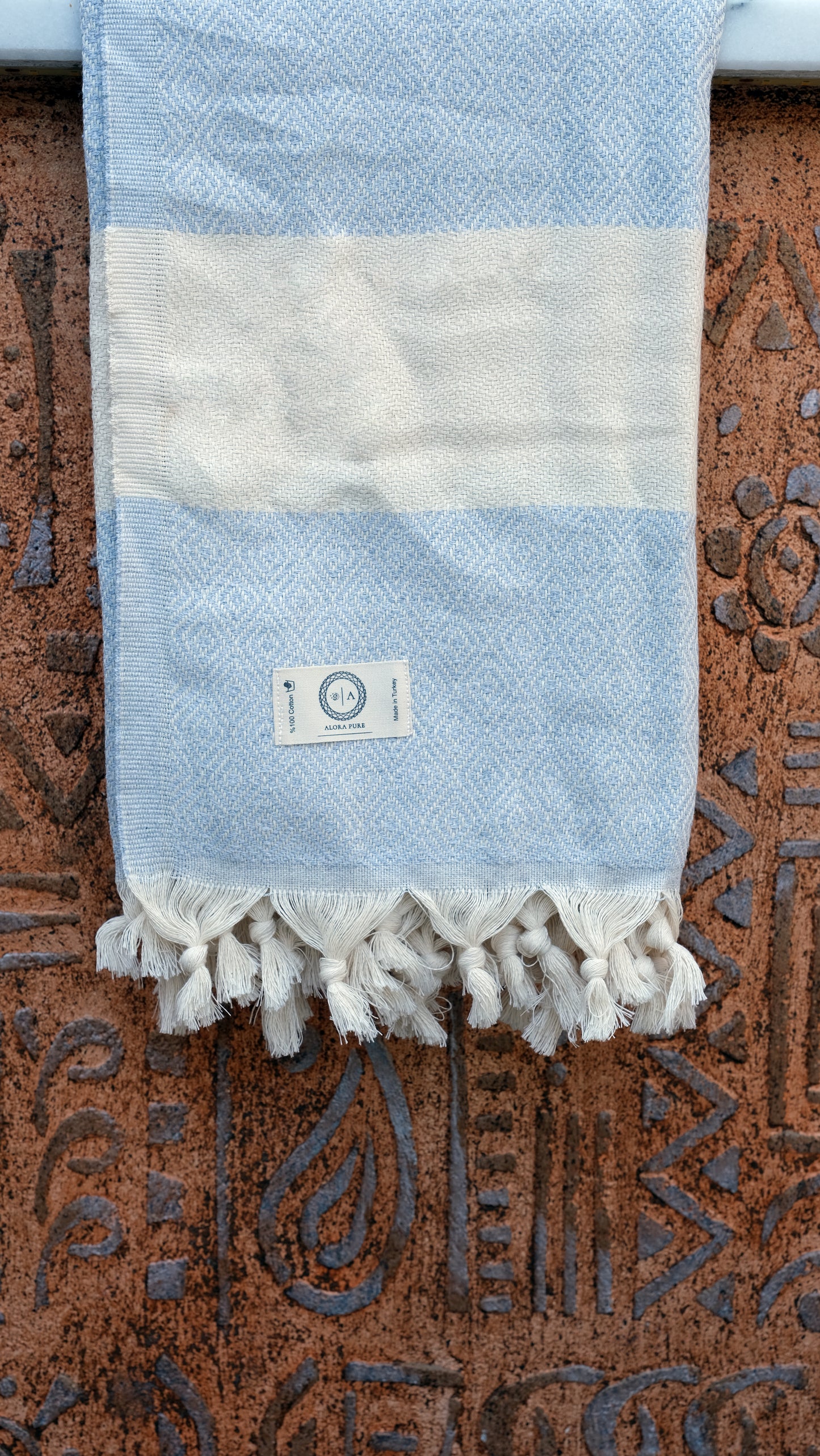 Light Blue Diamond Dream Alora Pure Towel