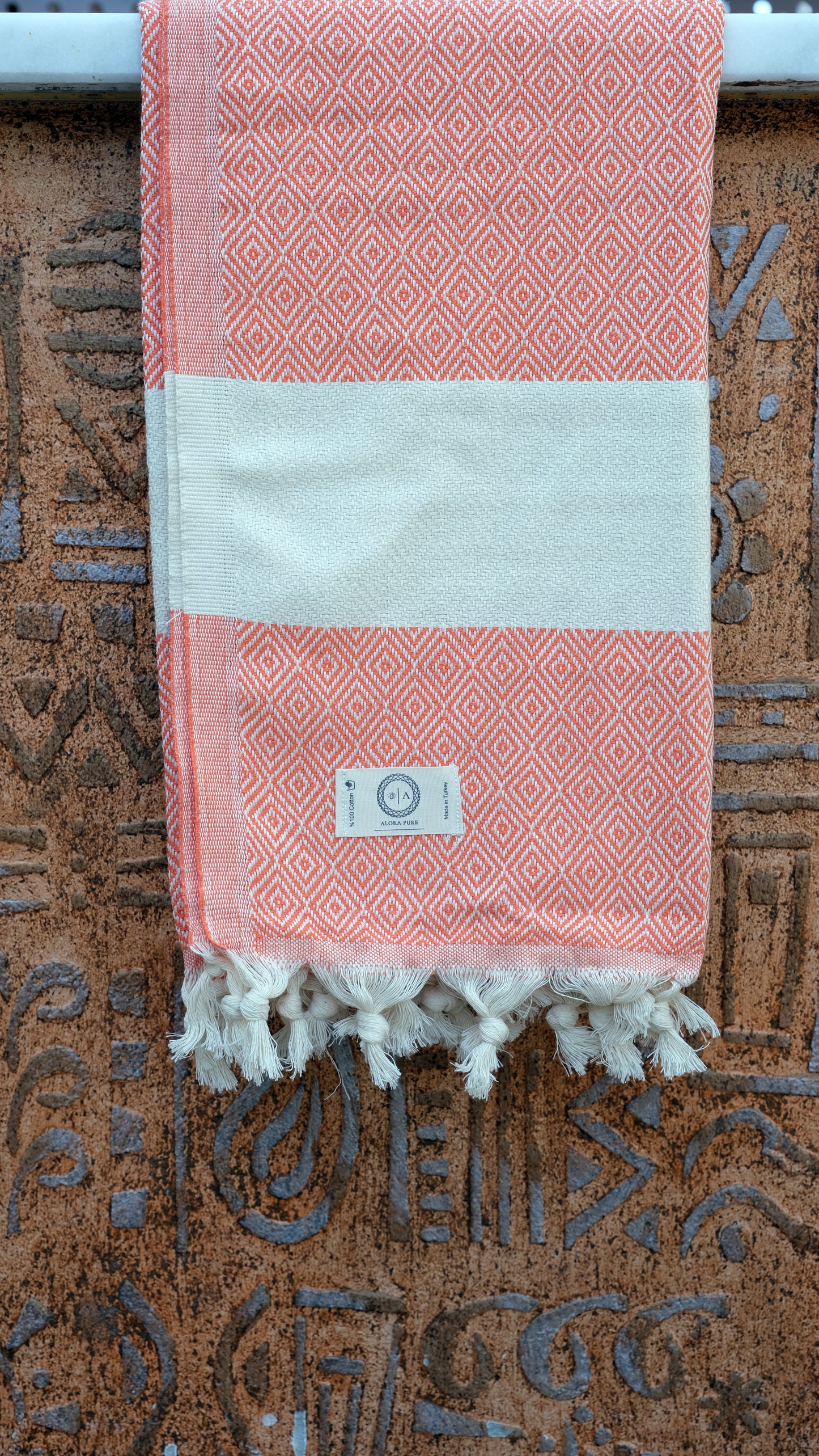 Salmon Diamond Dream Alora Pure Towel