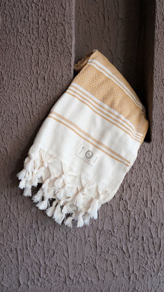 Beige Crystal Alora Pure Towel