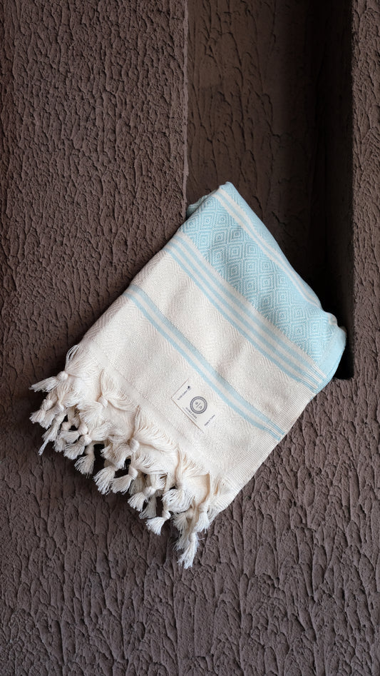 Turquoise Crystal Alora Pure Towel