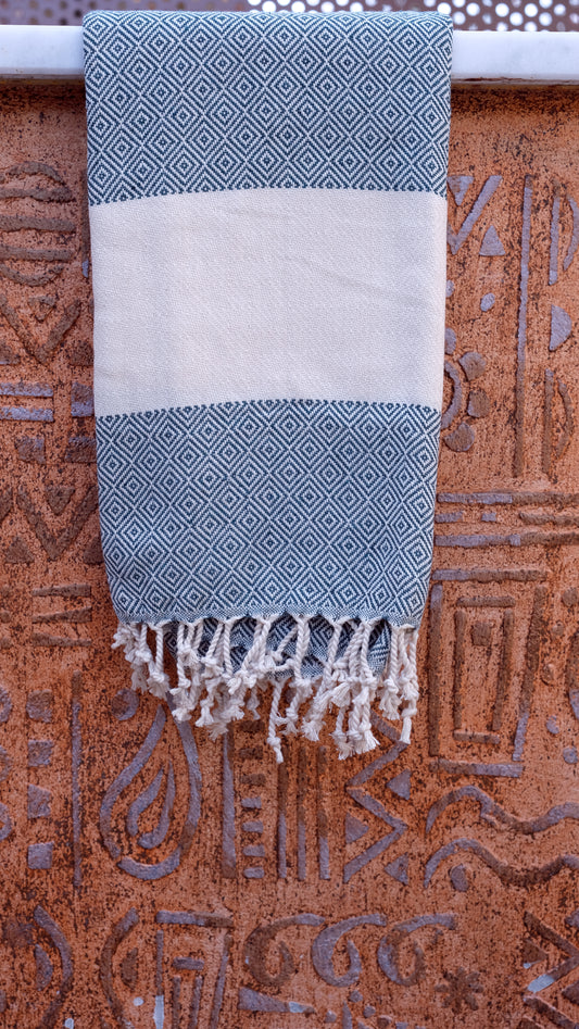 Dark Green Diamond Dream Alora Pure Towel