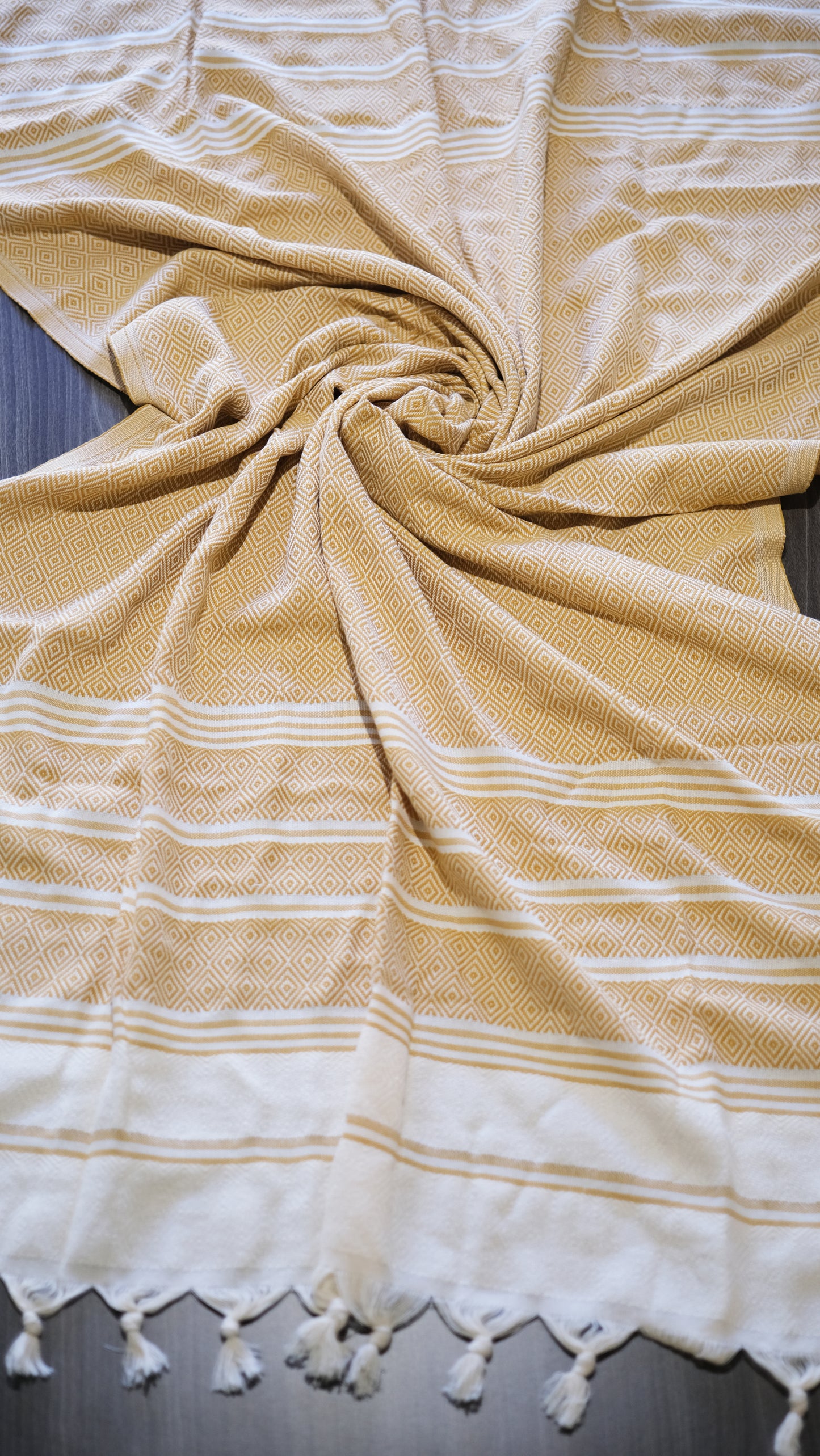 Beige Crystal Alora Pure Towel