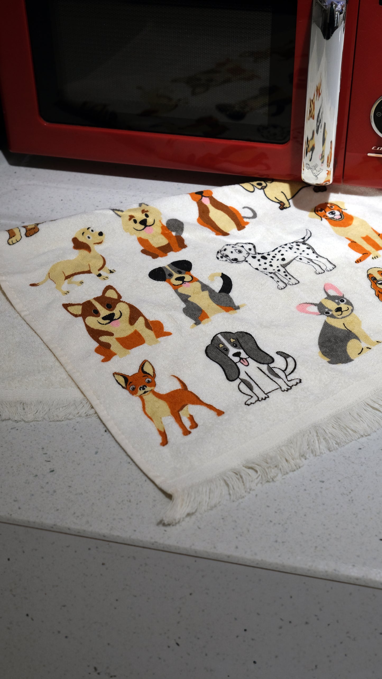 Dog Print Kitchen Towel