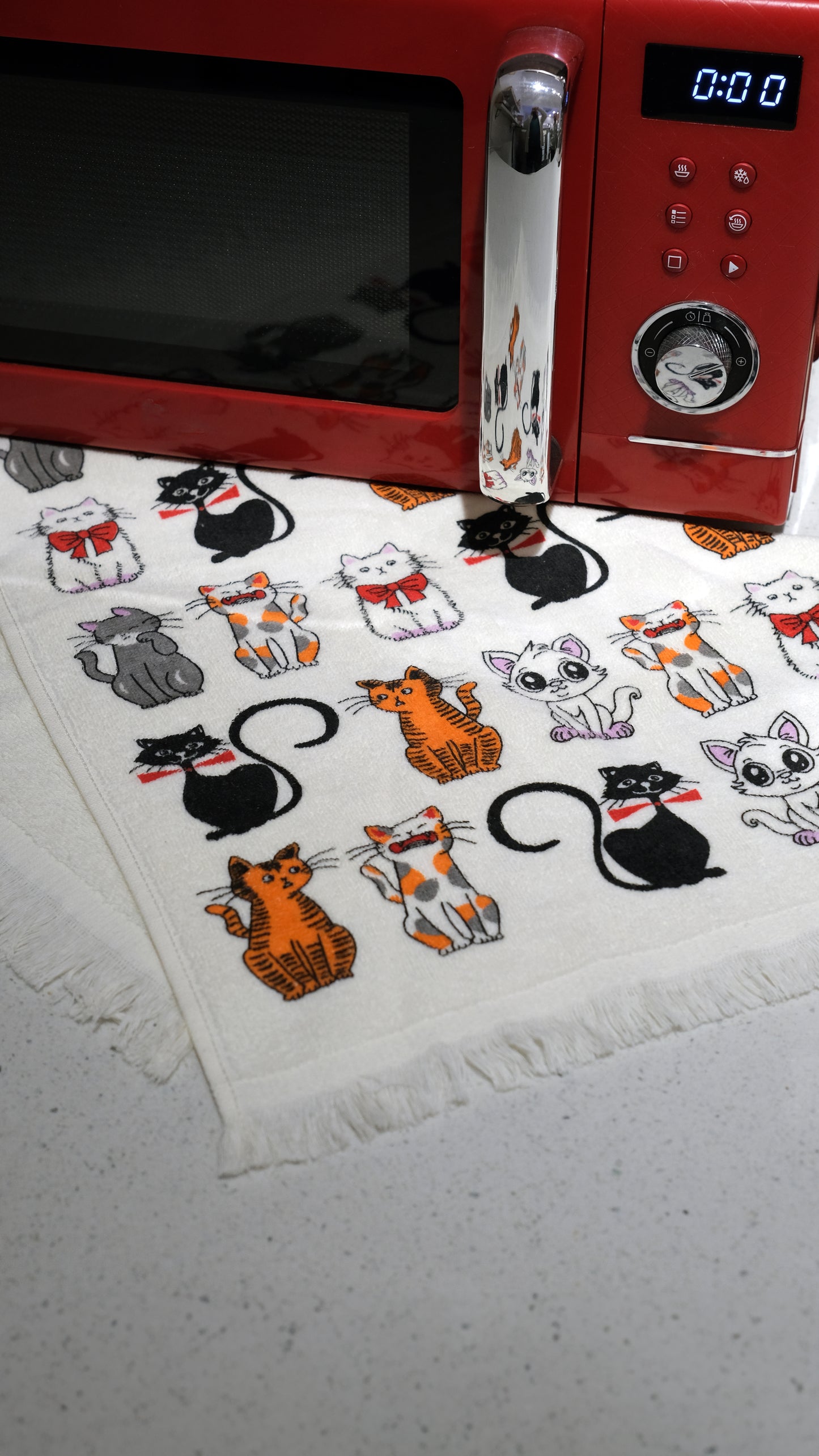 Cat Print Kitchen Towel