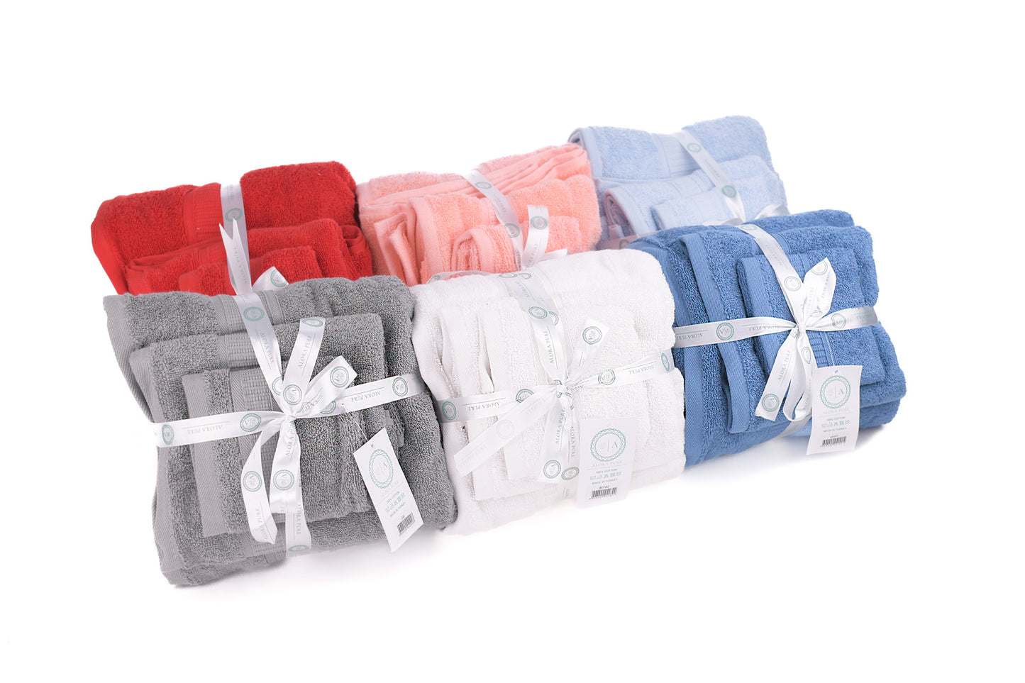 Plush Light Blue Towel Gift Set