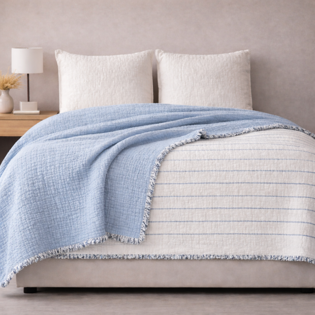 Muslin Cotton Bedspreads (Queen)