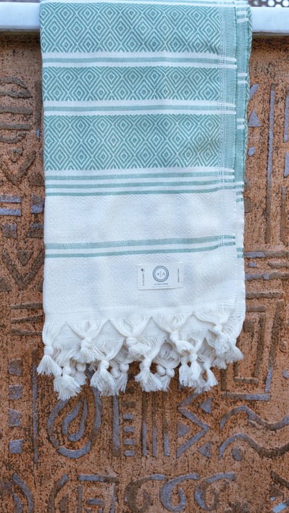 Green Crystal Alora Pure Towel