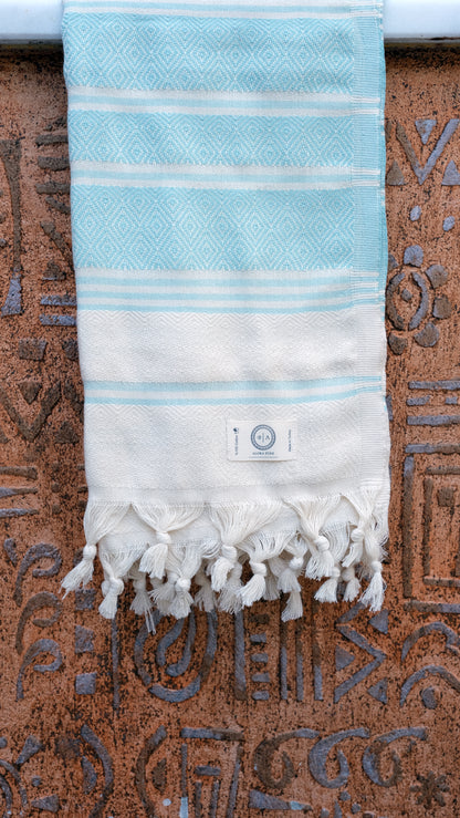 Turquoise Crystal Alora Pure Towel