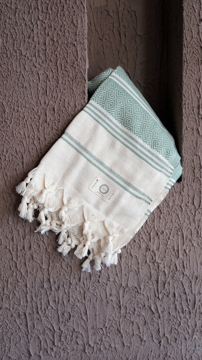Green Crystal Alora Pure Towel