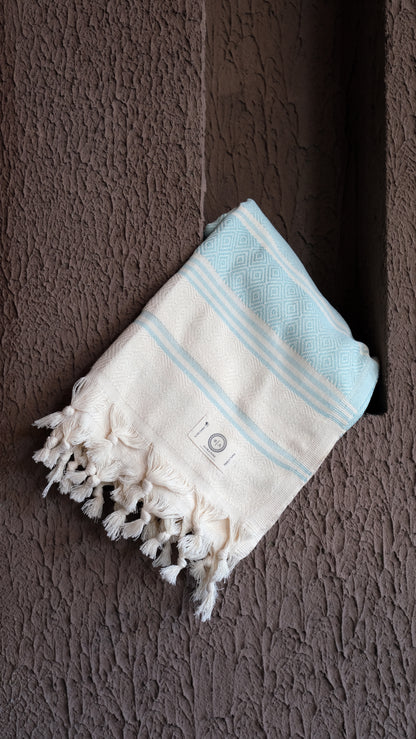 Turquoise Crystal Alora Pure Towel