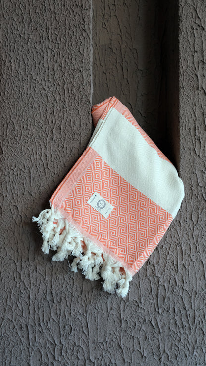 Salmon Diamond Dream Alora Pure Towel