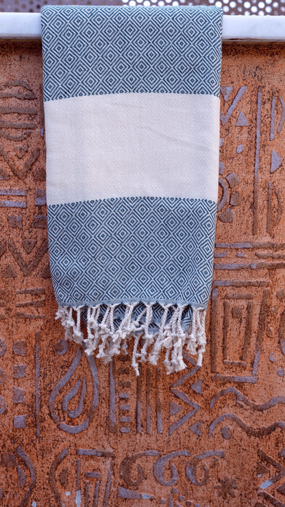 Dark Green Diamond Dream Alora Pure Towel