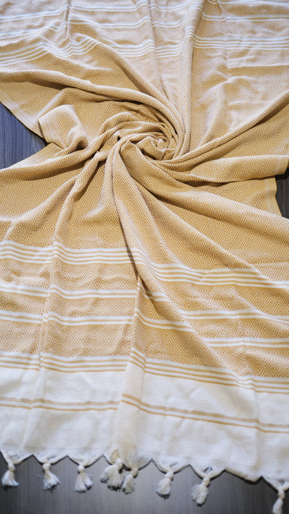 Beige Crystal Alora Pure Towel