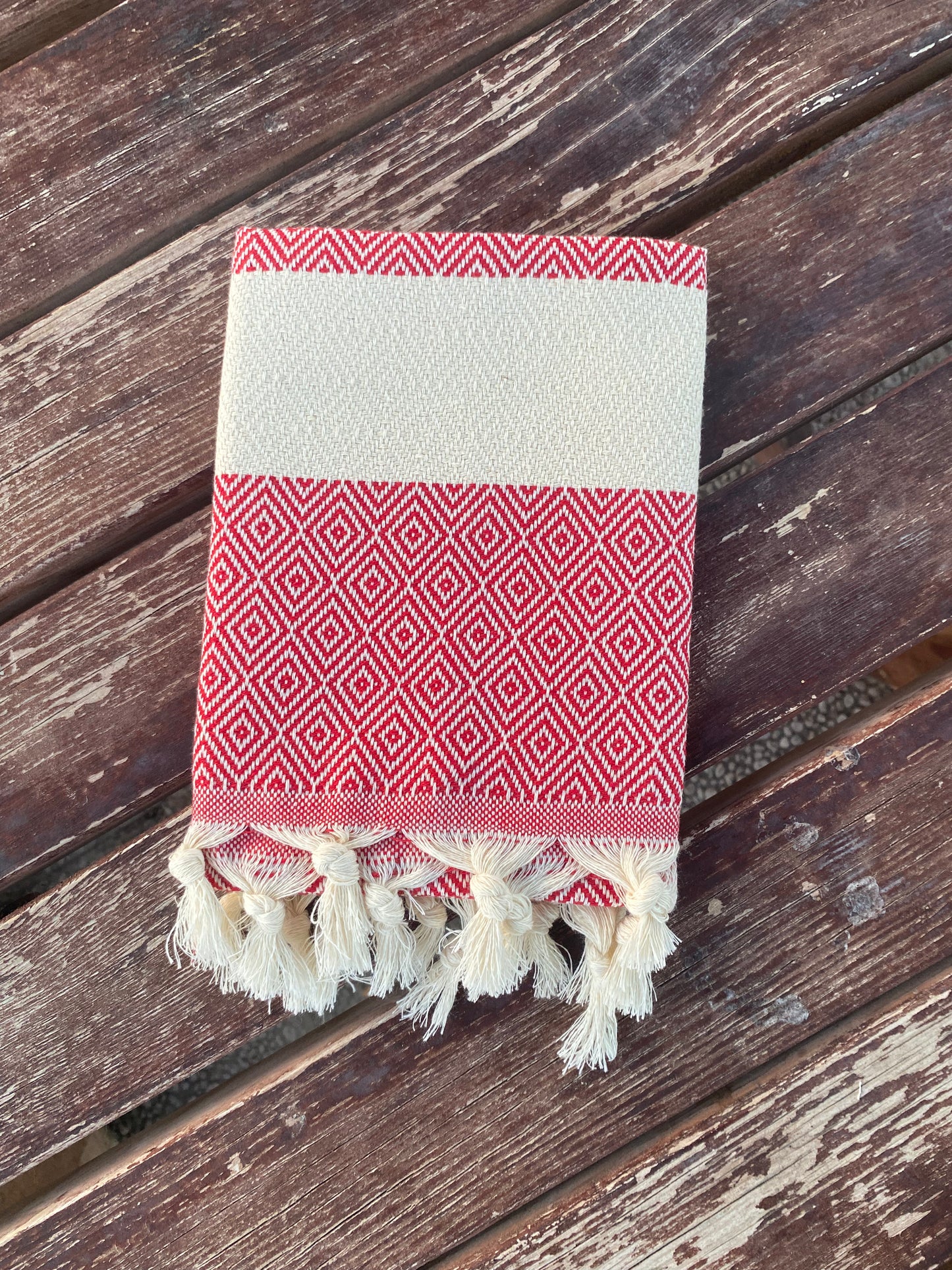 Kitchen Towel- Hand Towel - Red