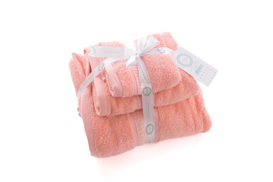 Plush Salmon Towel Gift Set