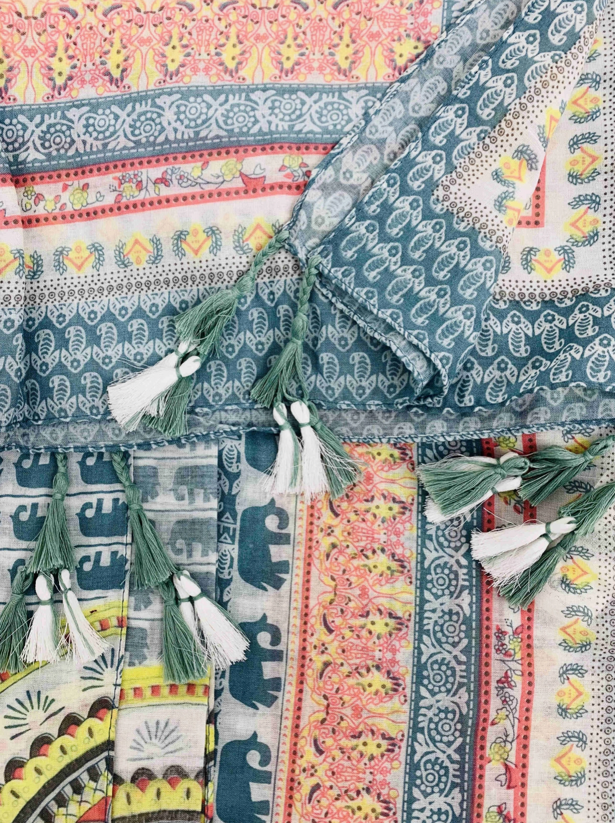 Teal Elephant Kimono
