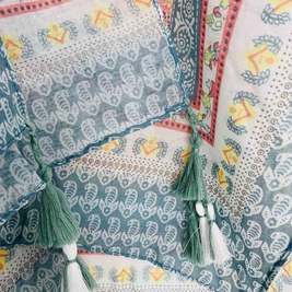 Teal Elephant Kimono