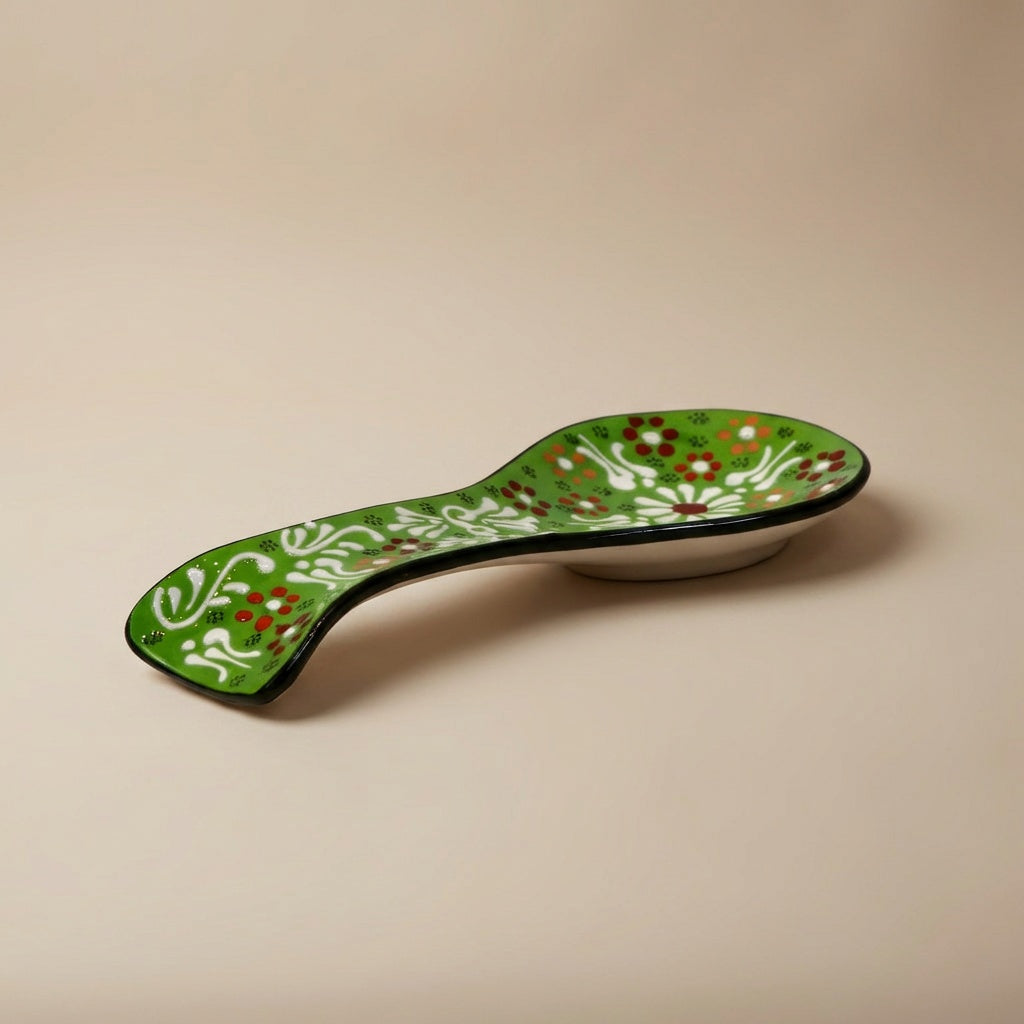 Hand-Painted Ceramic Spoon Holders