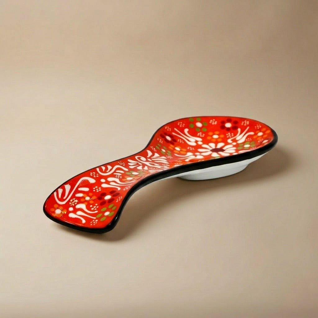 Hand-Painted Ceramic Spoon Holders