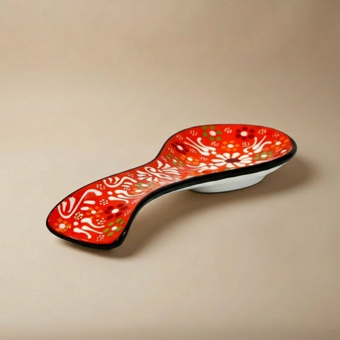 Hand-Painted Ceramic Spoon Holders