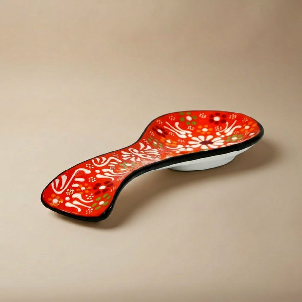 Hand-Painted Ceramic Spoon Holders