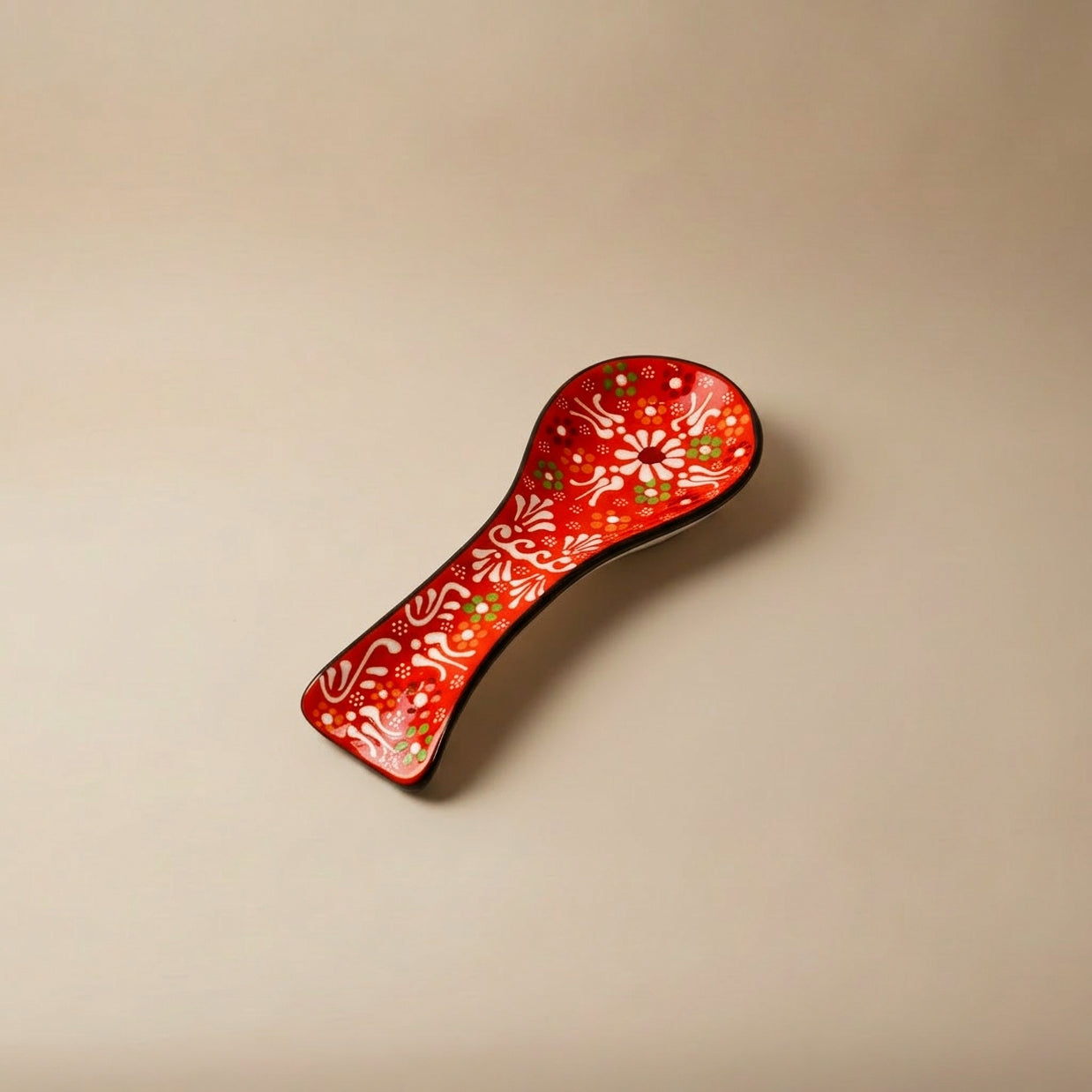 Hand-Painted Ceramic Spoon Holders