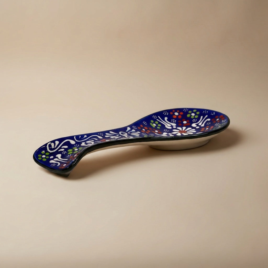 Hand-Painted Ceramic Spoon Holders