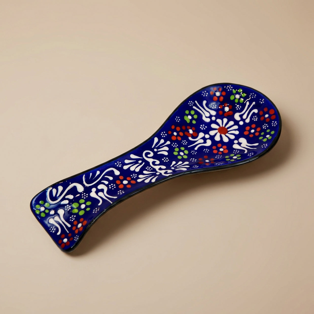 Hand-Painted Ceramic Spoon Holders