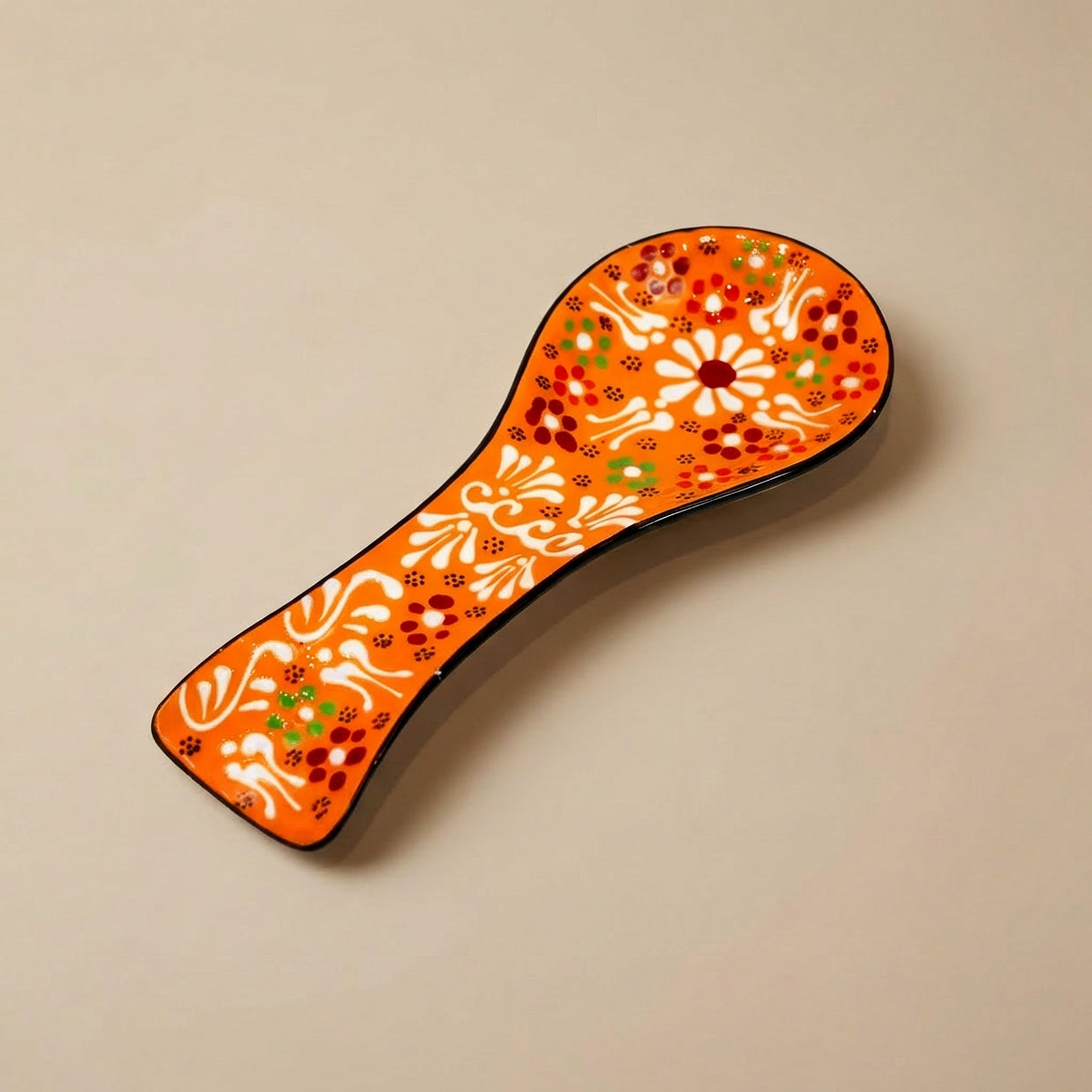 Hand-Painted Ceramic Spoon Holders