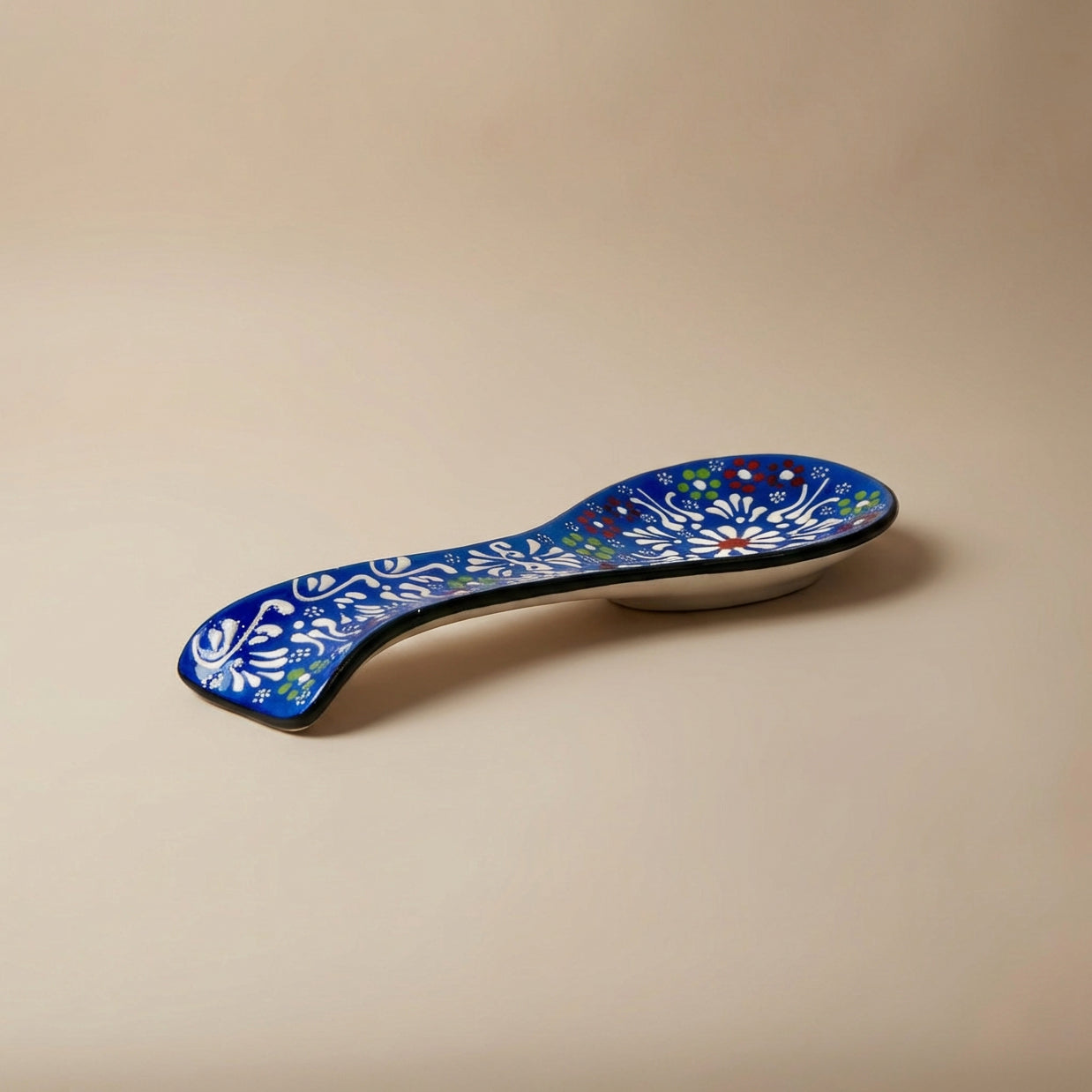 Hand-Painted Ceramic Spoon Holders