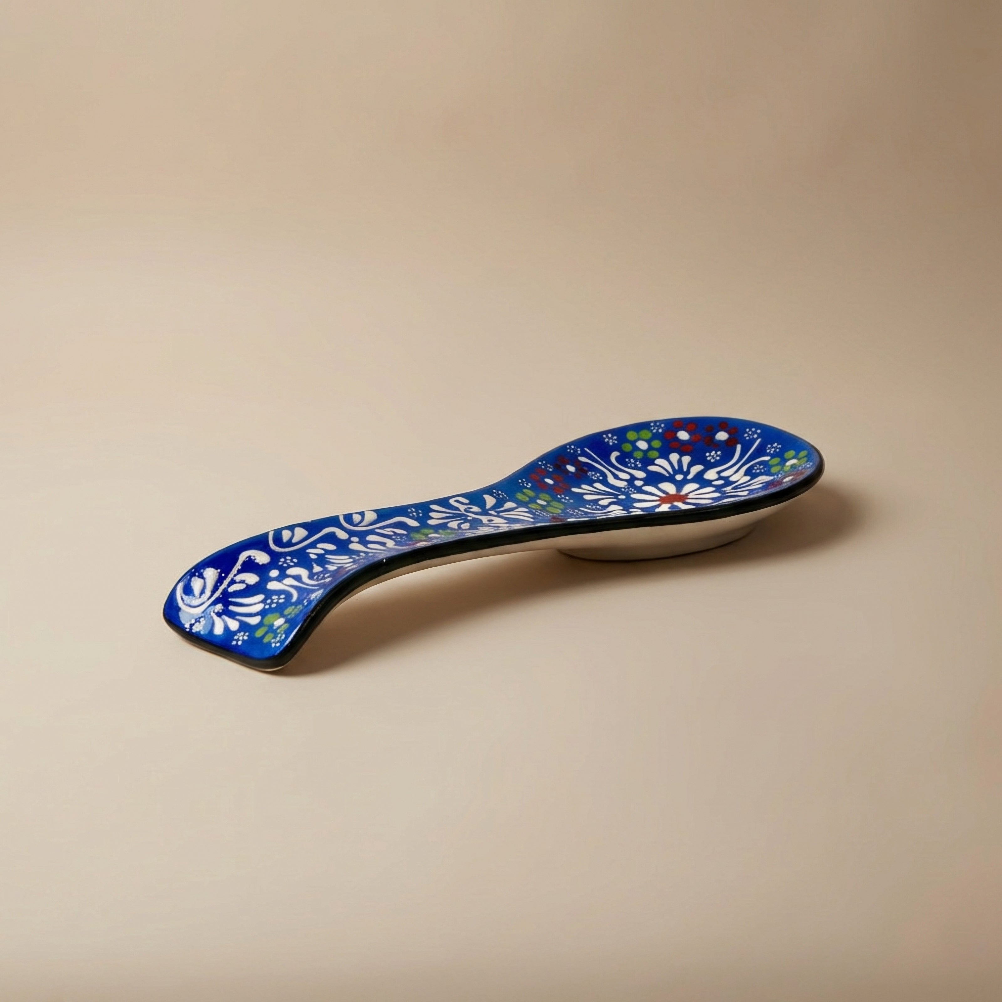 Hand-Painted Ceramic Spoon Holders