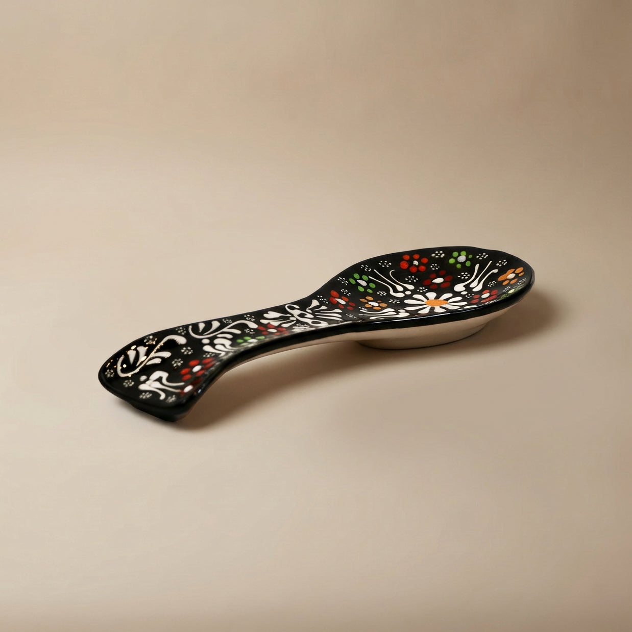 Hand-Painted Ceramic Spoon Holders