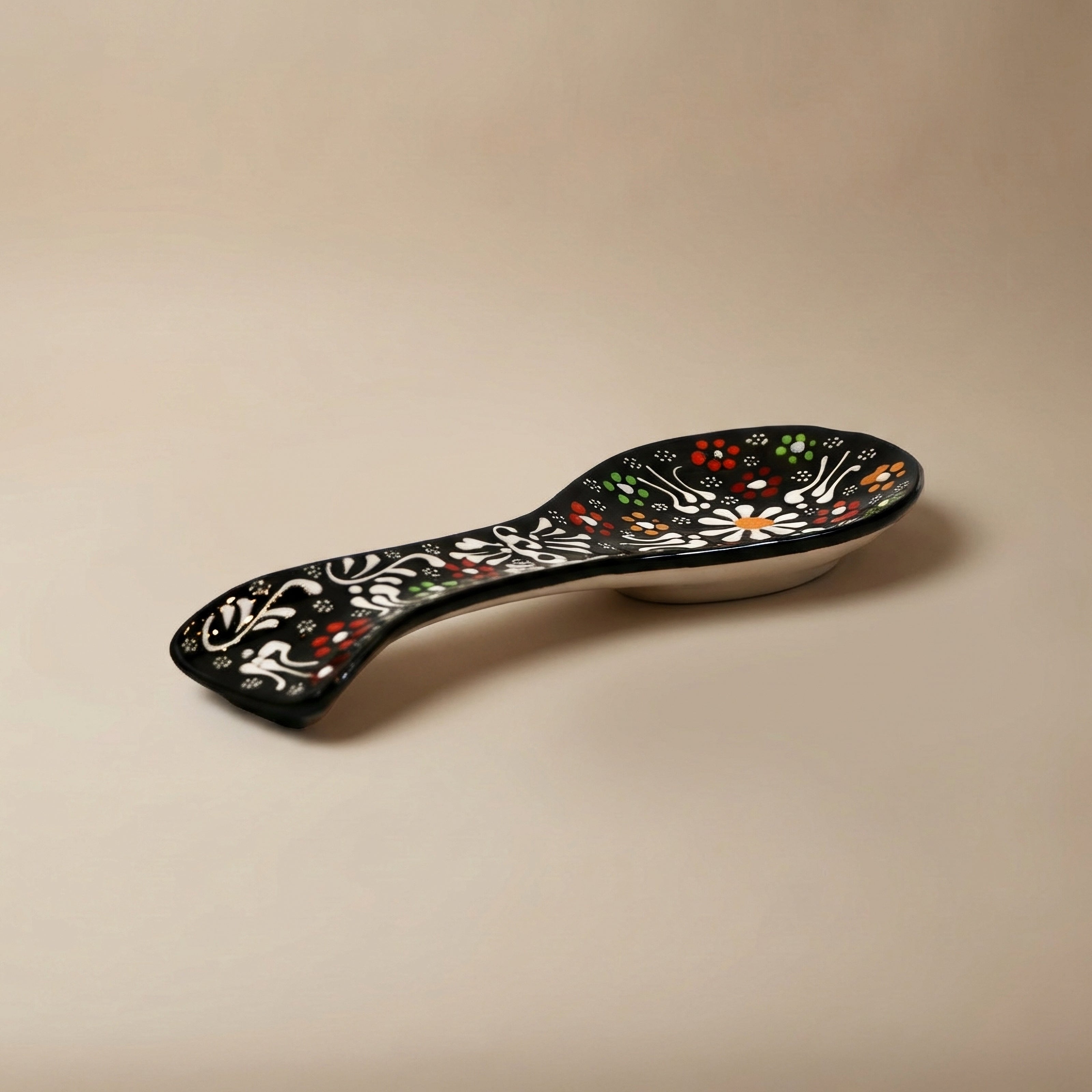 Hand-Painted Ceramic Spoon Holders