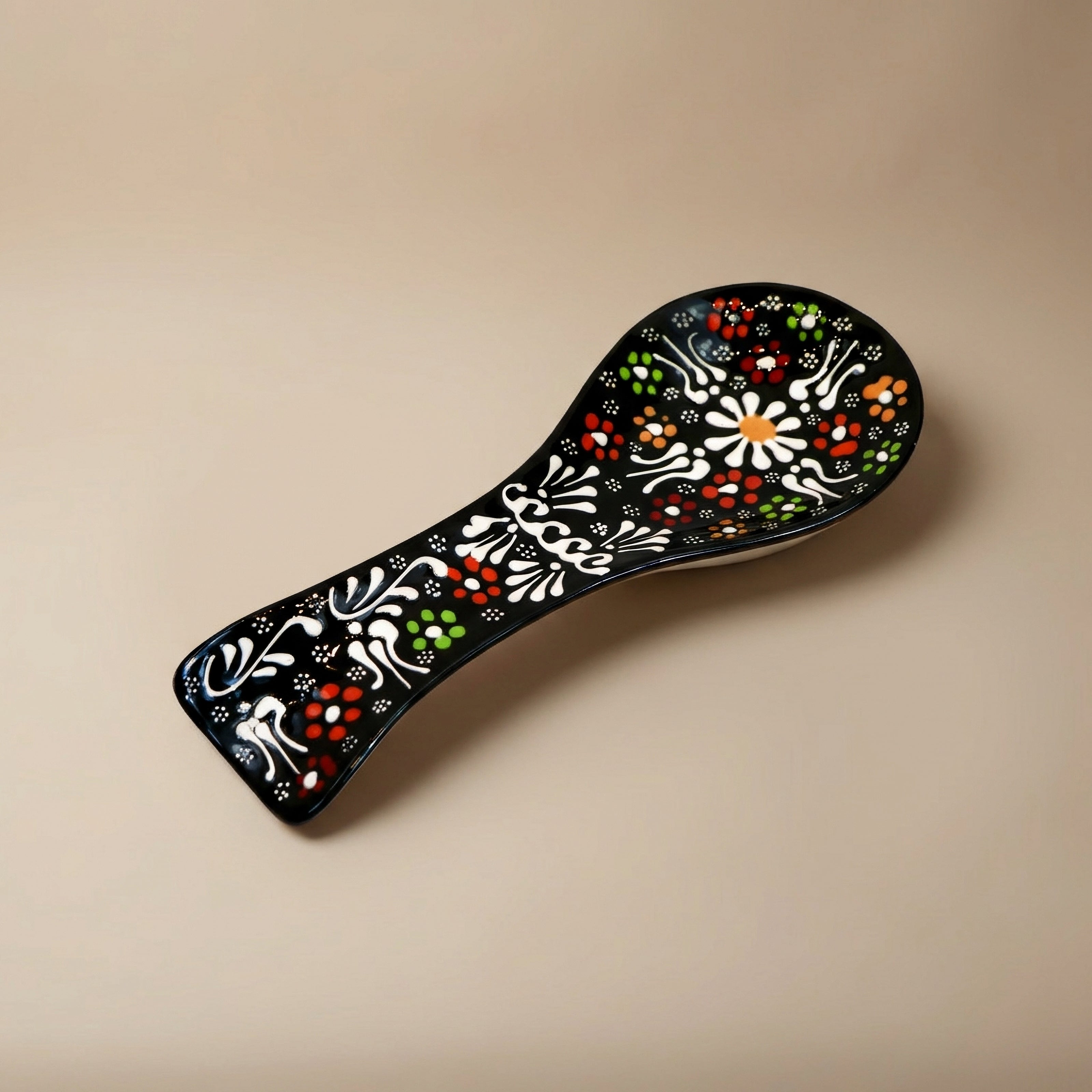 Hand-Painted Ceramic Spoon Holders