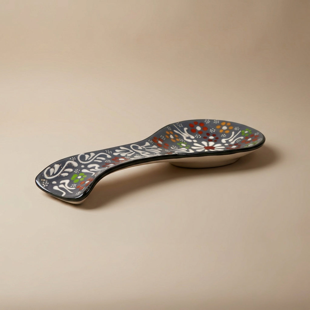 Hand-Painted Ceramic Spoon Holders