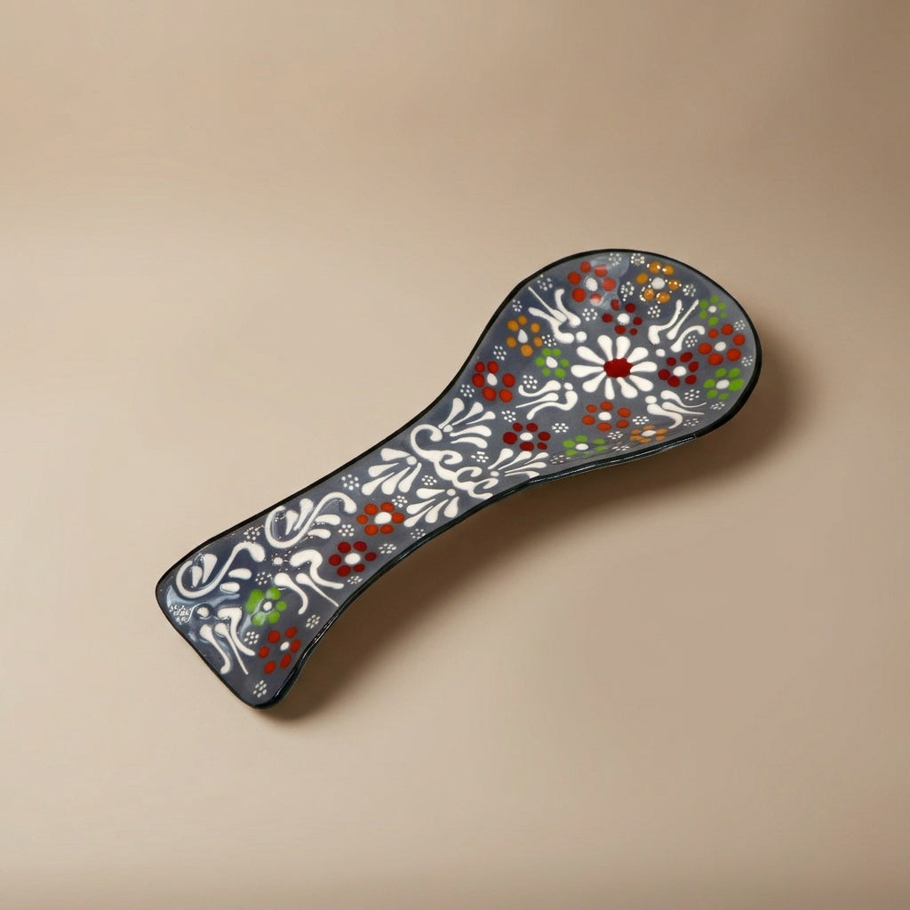 Hand-Painted Ceramic Spoon Holders