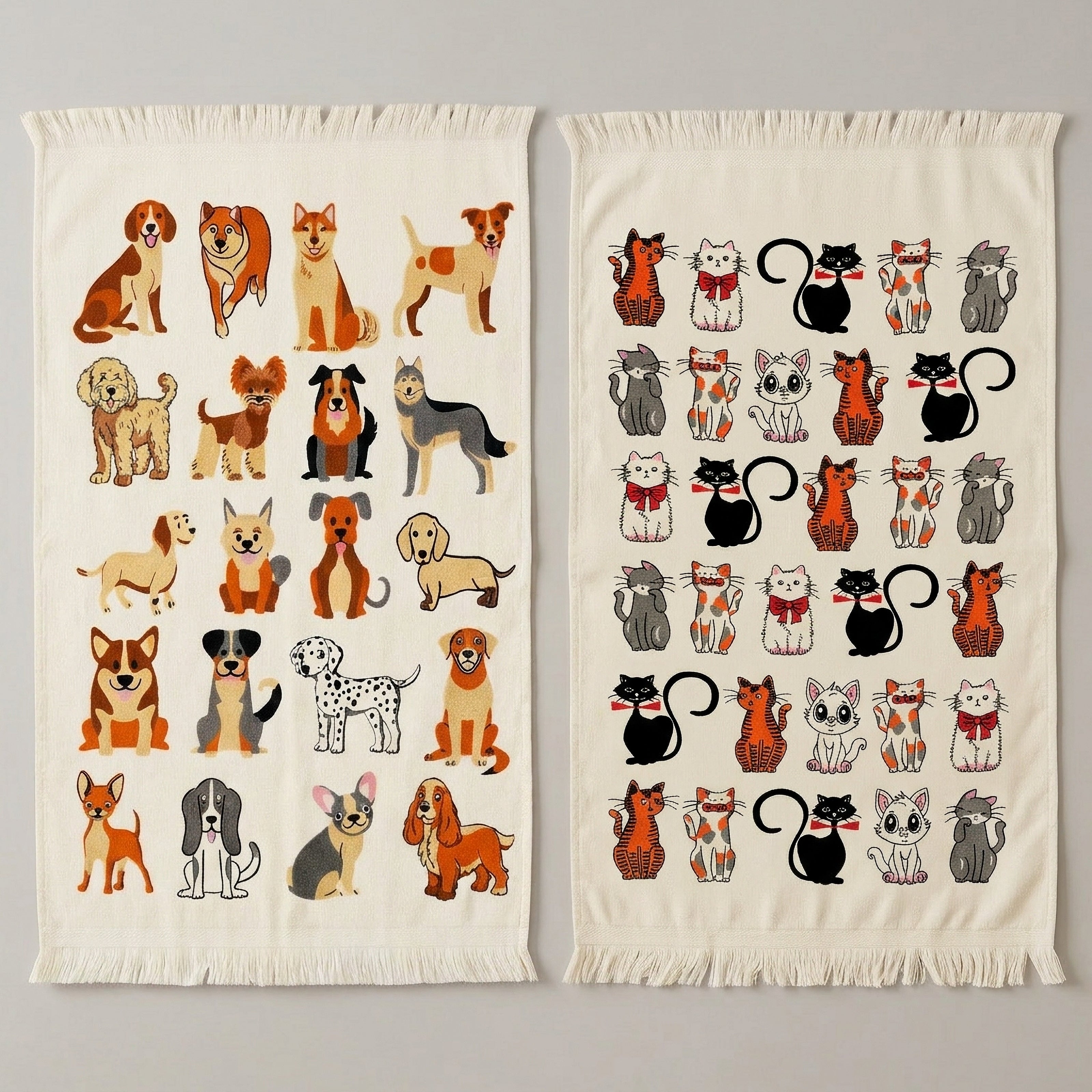 Animal Print Turkish Cotton Towels