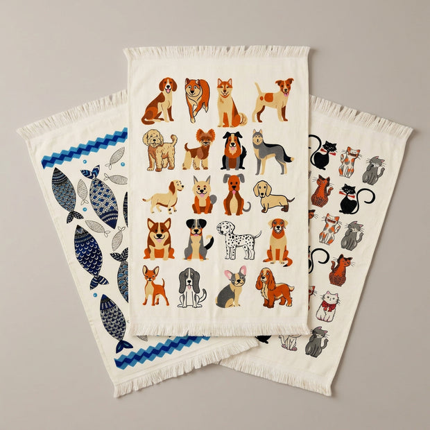 Animal Print Turkish Cotton Towels