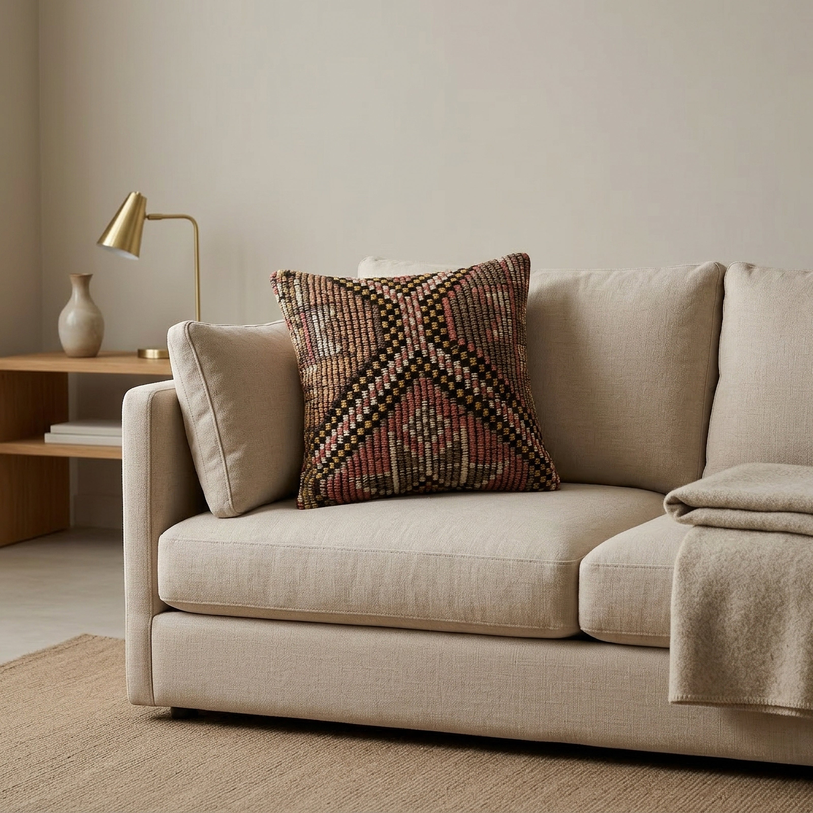 Vintage Kilim Throw Pillow