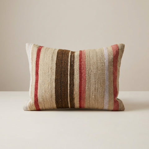 Desert Sand Stripe Throw Pillow