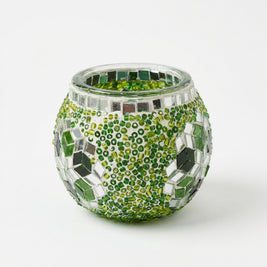 Handmade Mosaic Glass Candle Holders