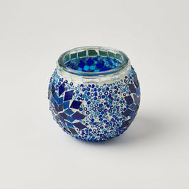 Handmade Mosaic Glass Candle Holders