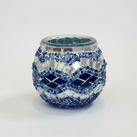 Handmade Mosaic Glass Candle Holders