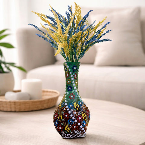 Hand-Painted Ceramic Vase – Turkish Artisan Collection